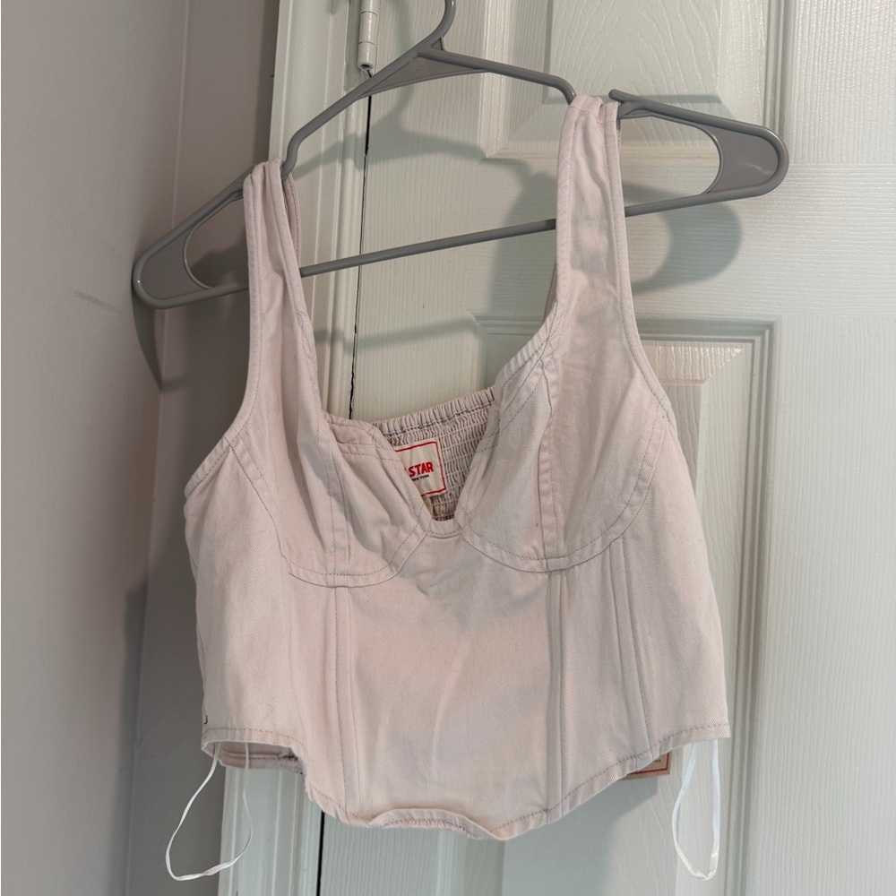BRAND NEW Denim corset top